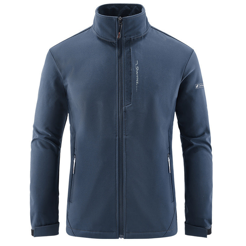 Men's Technical Softshell Jacket with windproof shell, high collar and zip pockets Mune Fashion