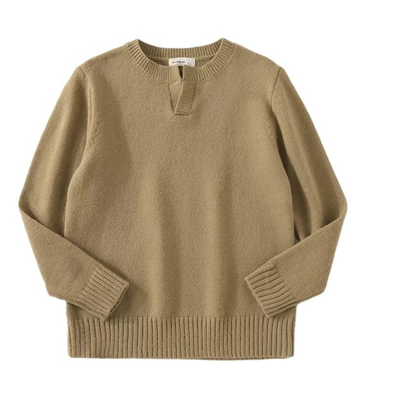 Women Chunky Knit Sweater with Stand-Up Collar Mune Fashion