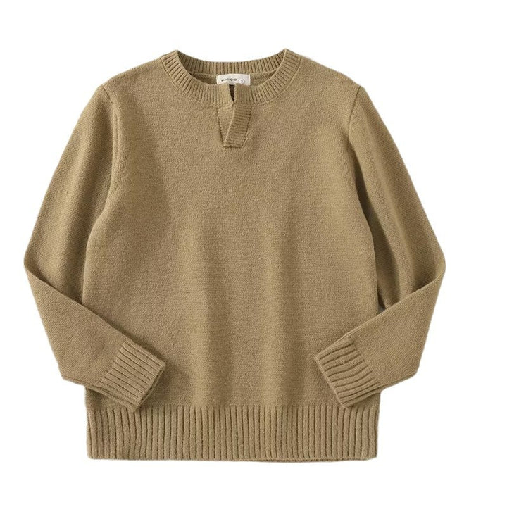 Women Chunky Knit Sweater with Stand-Up Collar Mune Fashion