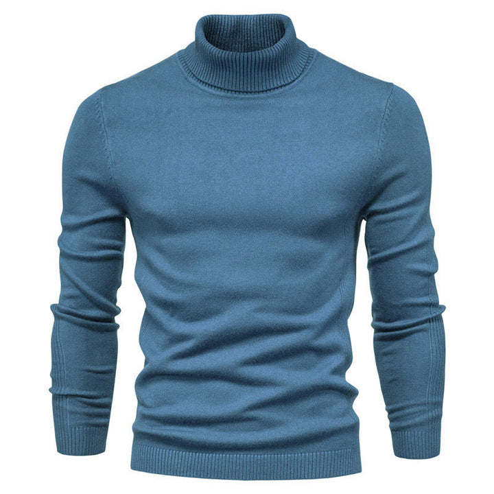 Men's Fashionable Turtleneck Sweater Made Of Fine Merino Wool Mune