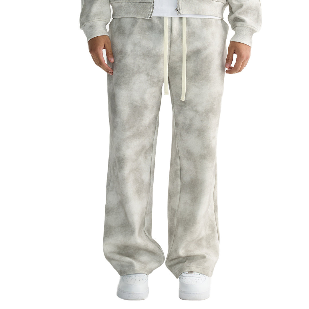 Men's loose-fitting sweatpants with cloud pattern and elastic waistband Mune Fashion