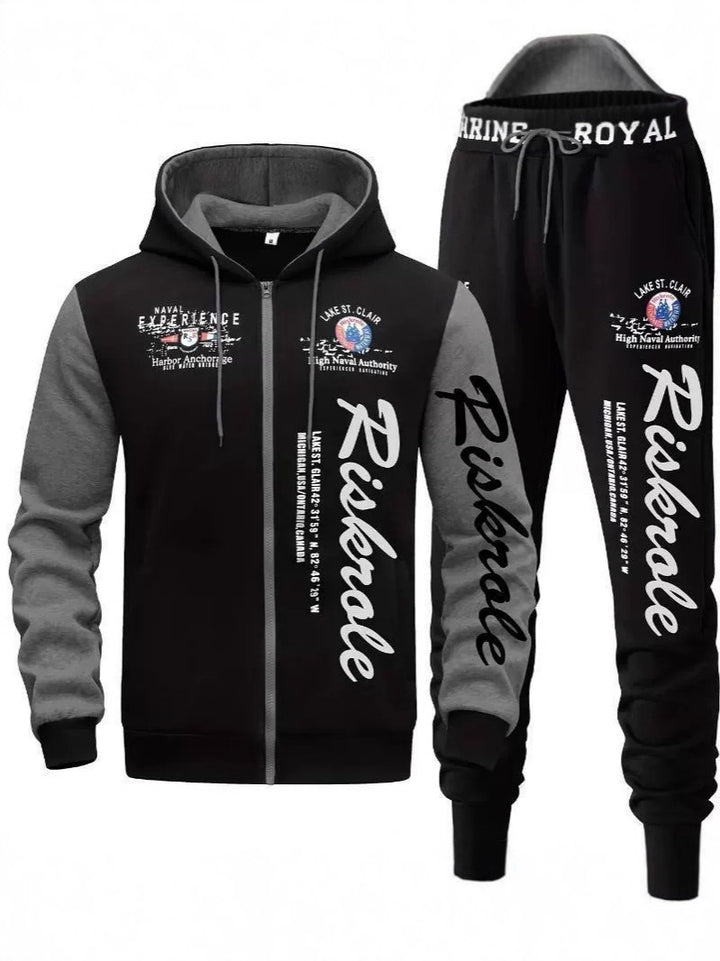 Men's Sporty Hoodie and Jogging Pants Set Mune Fashion