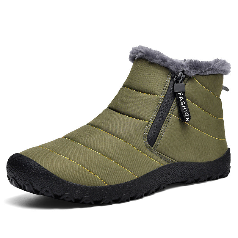 Ladies Padded Winter Short Ankle Boot with Teddy Lining and Zipper Mune Fashion
