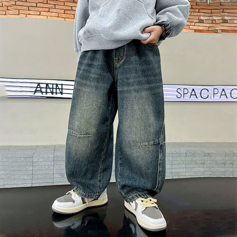 Unisex wide jeans with casual design Mune Fashion