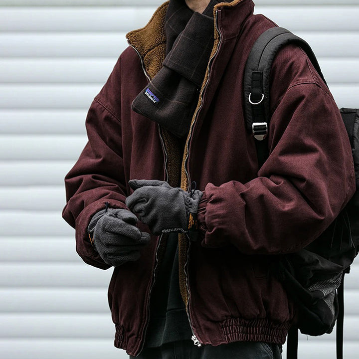 Unisex Padded Bomber Jacket with Teddy Lining Mune Fashion