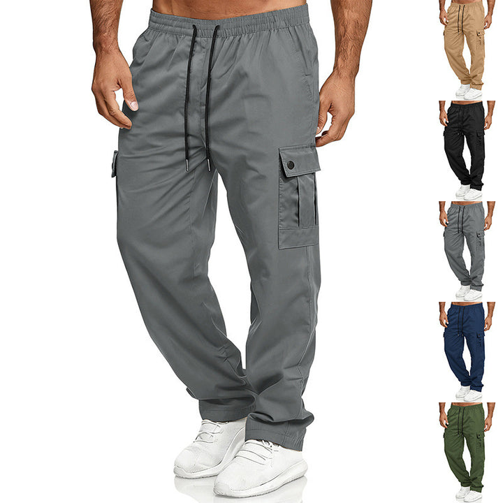 Men's Relaxed-Fit Cargo Jogger with elastic waistband, drawstring, and flap pockets Mune Fashion