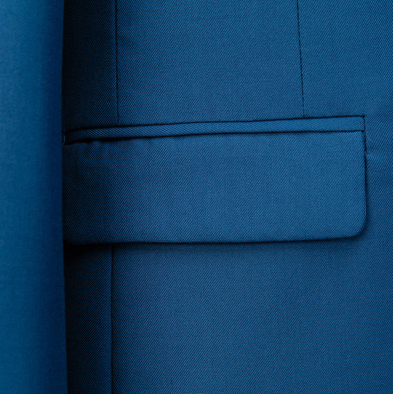 Men's Slim Fit Single-Breasted Suit Set with One-Button Blazer, Slim Suit Pants with Crease and Elastic Stretch Fabric Mune Fashion