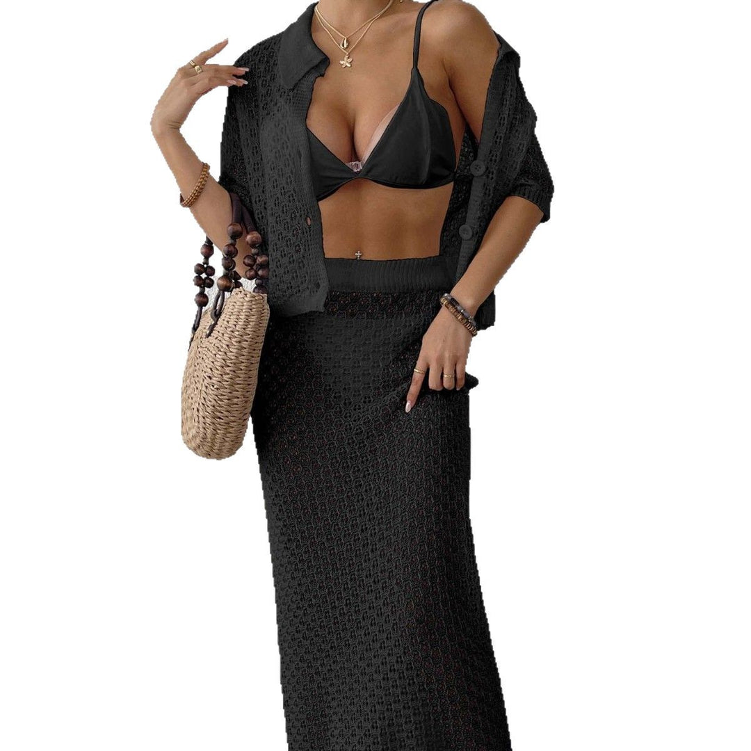 Ladies elegant crochet kimono set Mune Fashion