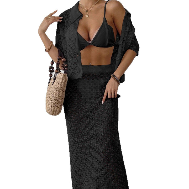 Ladies elegant crochet kimono set Mune Fashion