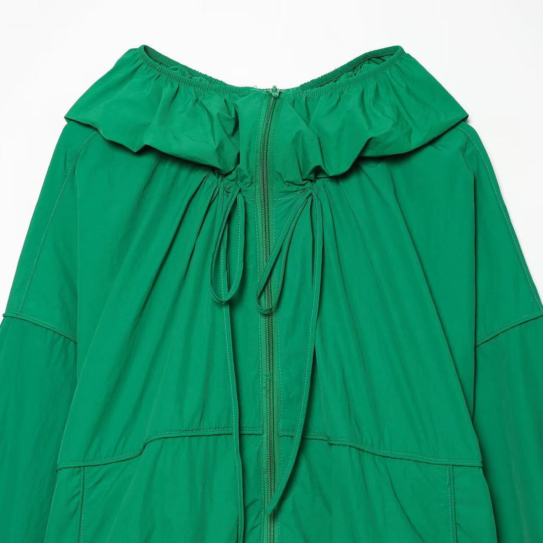 Women's Light Hoodie in Oversized Look with Drawstring and Elastic Band Mune Fashion