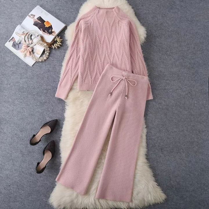 Women's Elegant Knit Top and Pants Set Mune Fashion