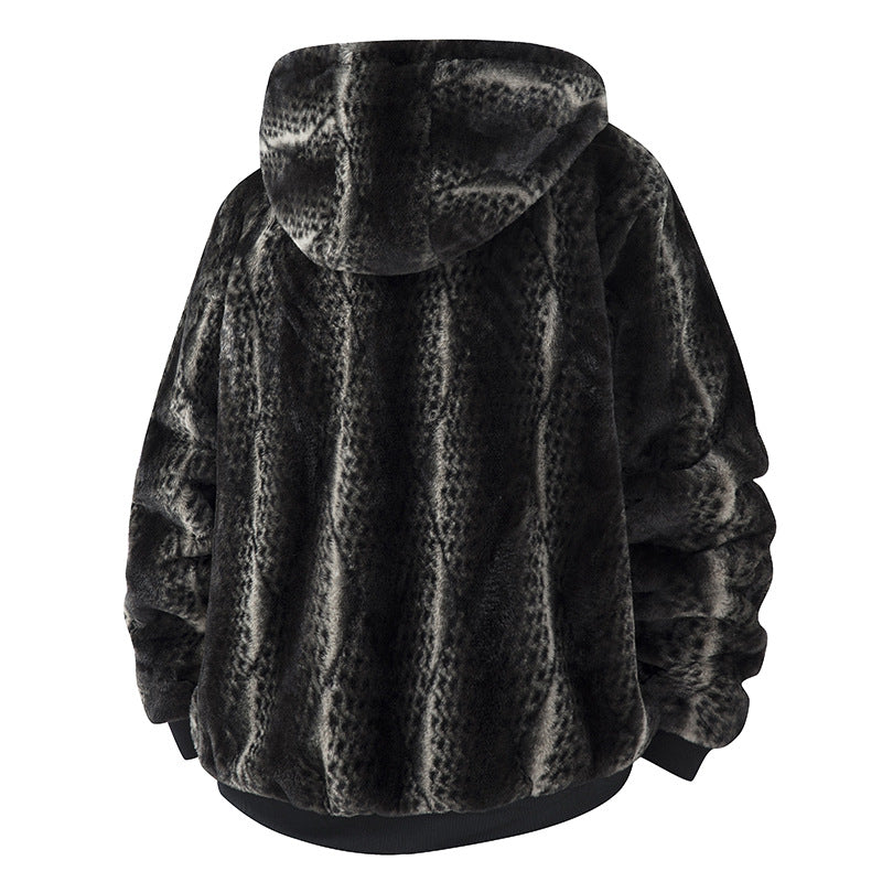 Men's Fleece Jacket with Hood Mune Fashion