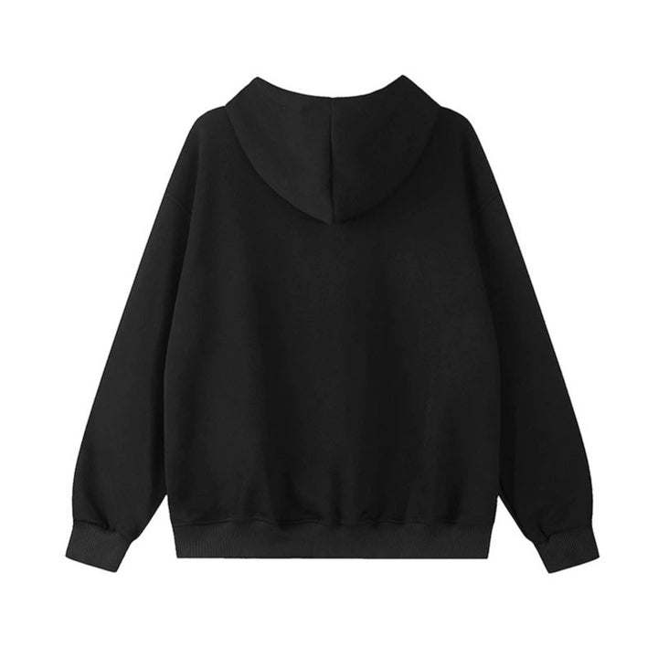 Women's hooded sweatshirt jacket with full zip, oversized cut and statement front print Mune Fashion