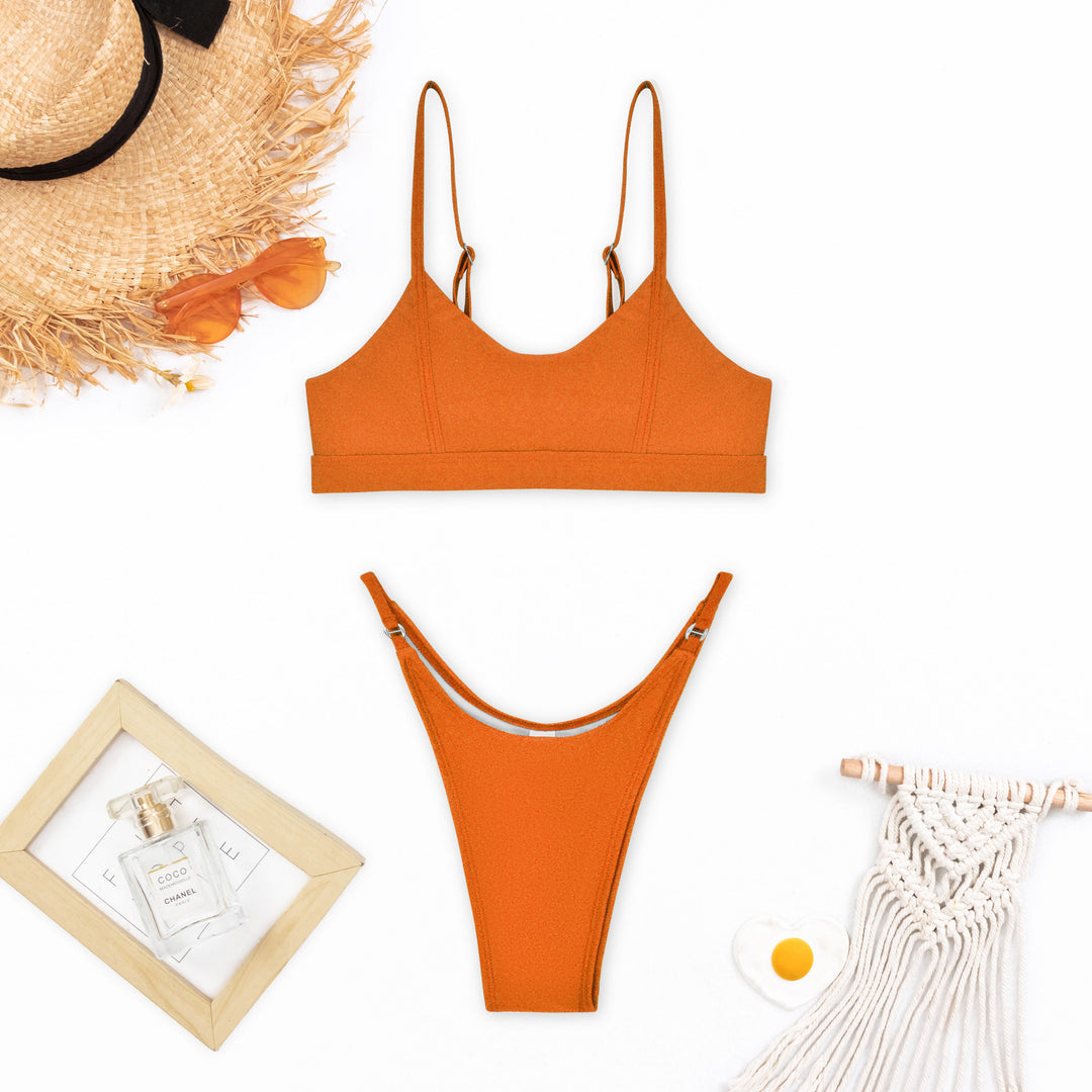 Ladies Sporty Bikini with Feminine Straps Mune Fashion