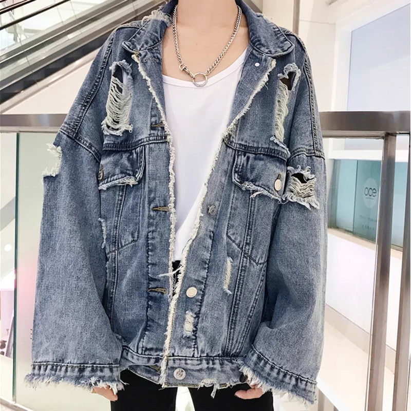 Women's Oversized Denim Jacket Mune Fashion