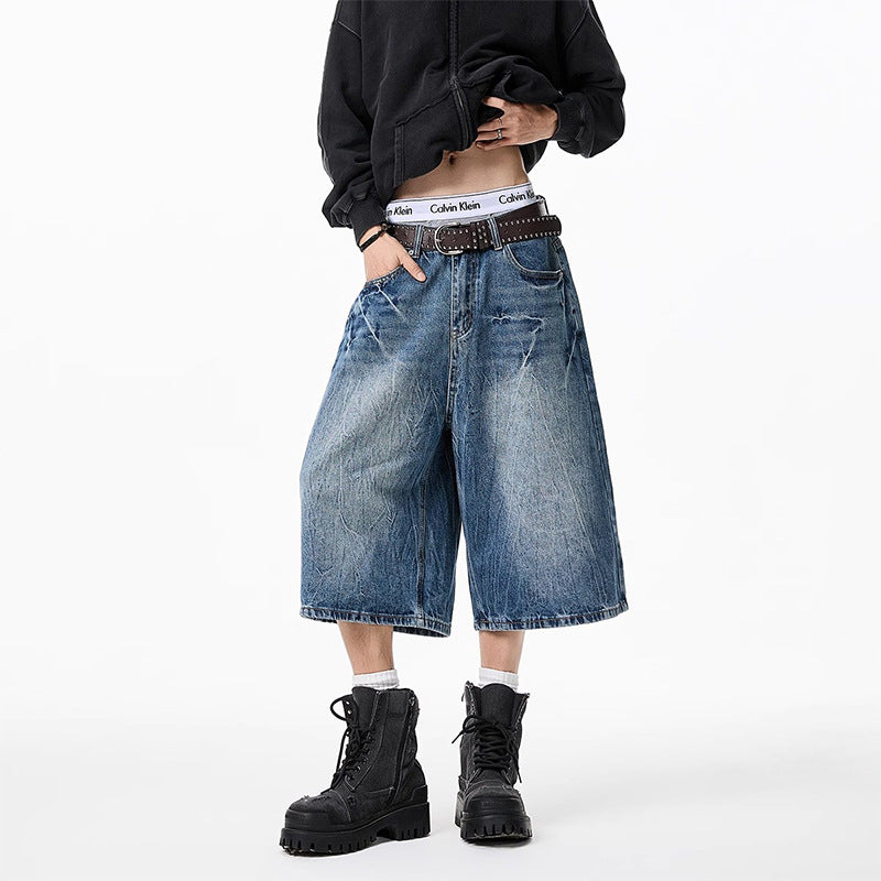 Ladies Wide-Cut Denim Culotte Mune Fashion