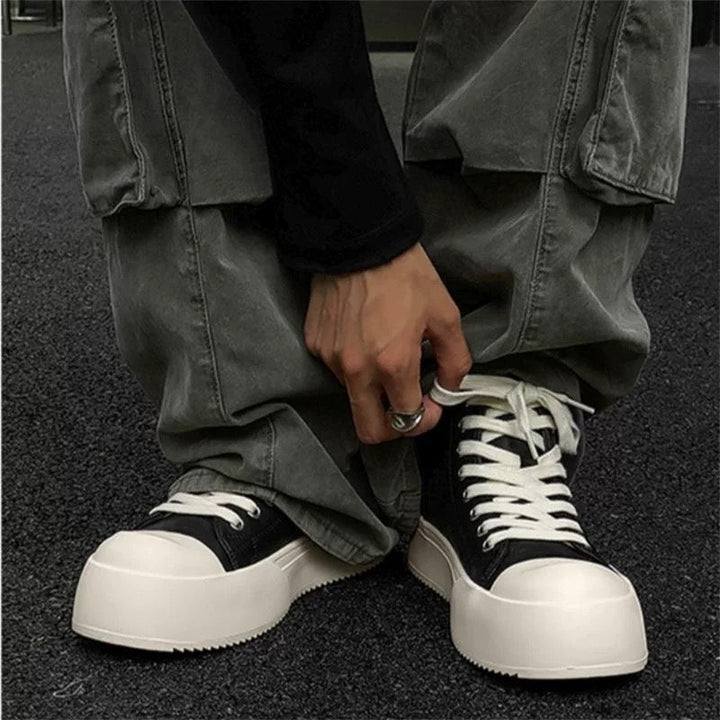 Women's High Sneakers with Sturdy Platform and Sporty Design Mune Fashion