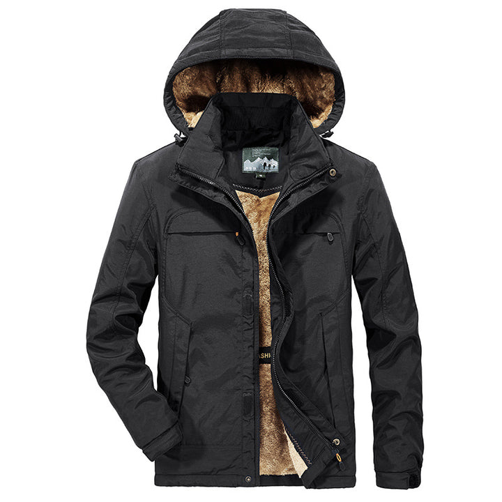 Men's Warm Padded Winter Jacket with Hood and Teddy Lining Mune Fashion