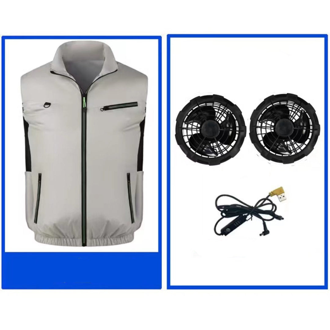 Men's nano lightweight breathable work protection vest with mesh inserts and zippered pockets Mune Fashion