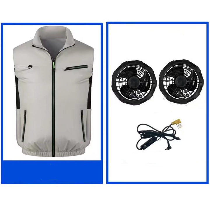 Men's nano lightweight breathable work protection vest with mesh inserts and zippered pockets Mune Fashion