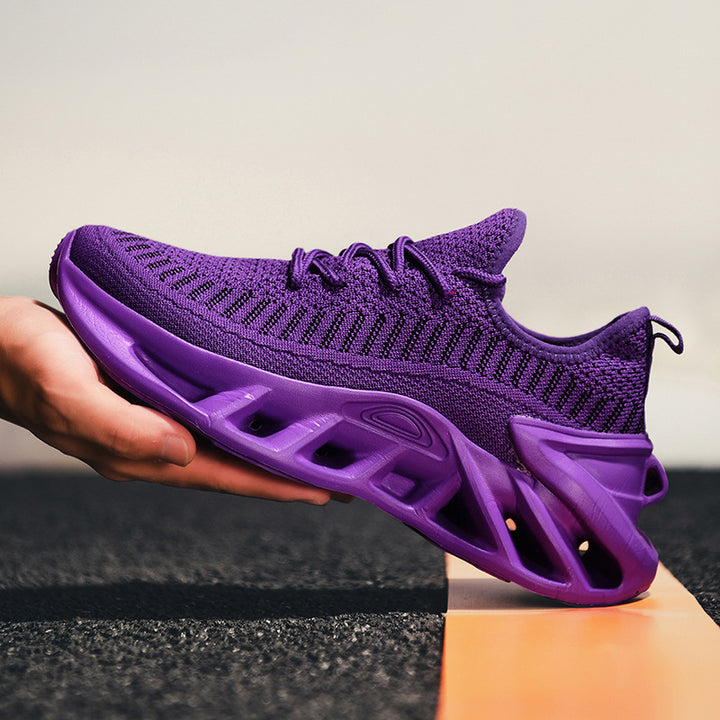 Men's lightweight breathable knit sneakers with cushioned ergonomic outsole Mune Fashion