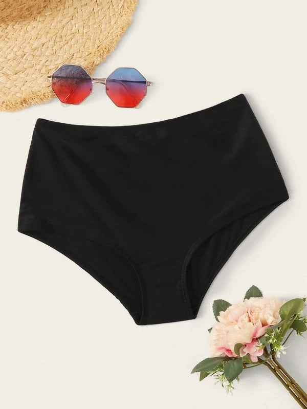 Women's High-Waisted Swim Shorts with Ruching Mune Fashion
