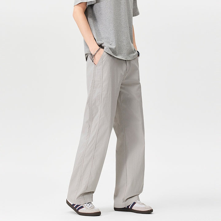 Women Comfortable Loose-Fit Fabric Trousers Mune Fashion