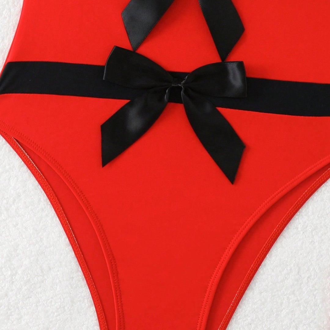 Women's Bandeau Swimsuit with Decorative Bows Mune Fashion