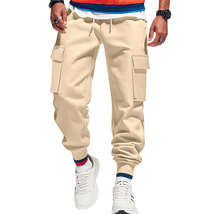 Men's urban utility jogger with drawstring, applied flap pockets and elastic waistband Mune Fashion