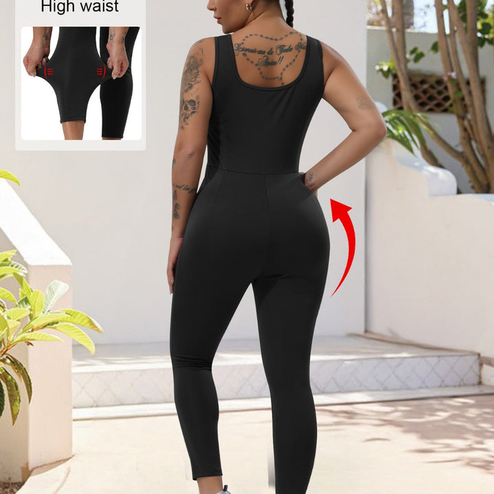 Women's Shaping Sport Bodysuit with High Waistband and Shaping Effect Mune Fashion