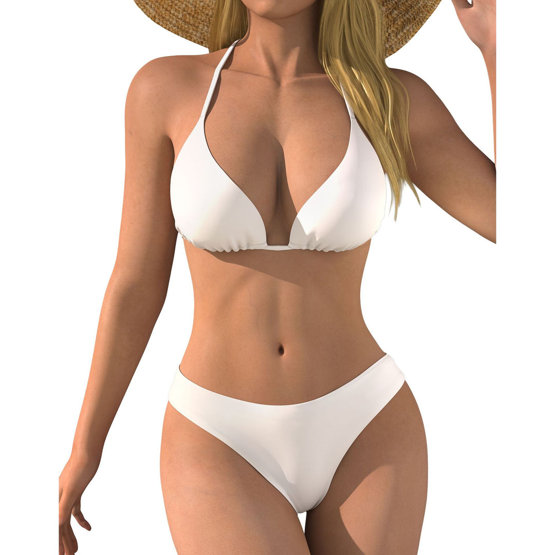 Women's bikini set with long sleeved mesh top and comfortable bottoms Mune Fashion