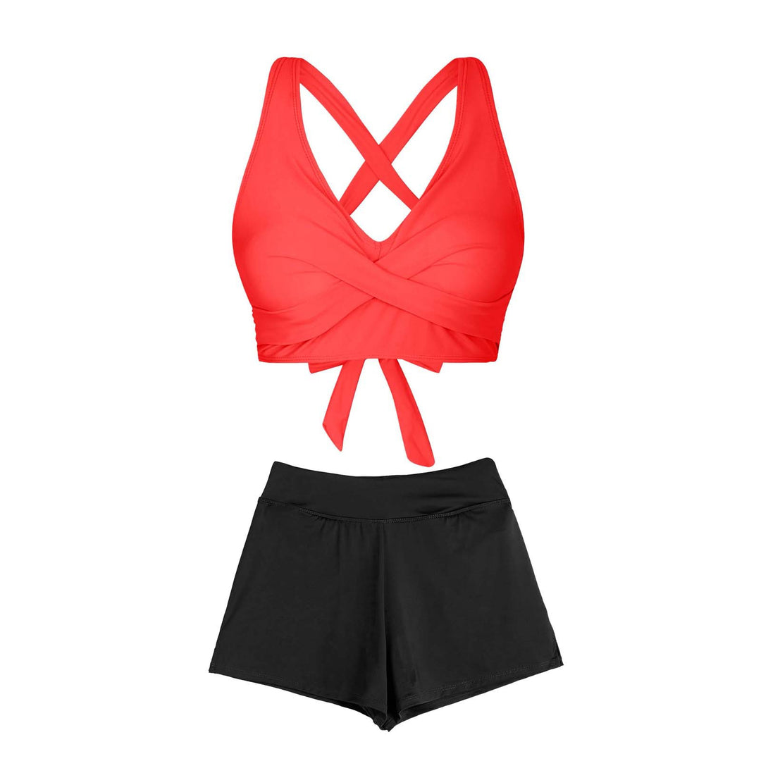 Women's Two-Piece Swimsuit with Floral Design Mune Fashion