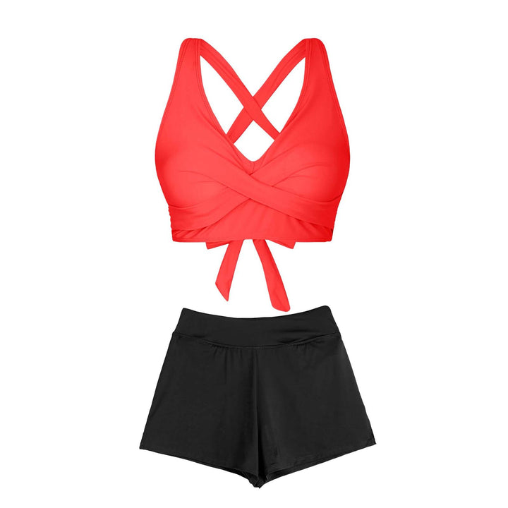 Women's Two-Piece Swimsuit with Floral Design Mune Fashion