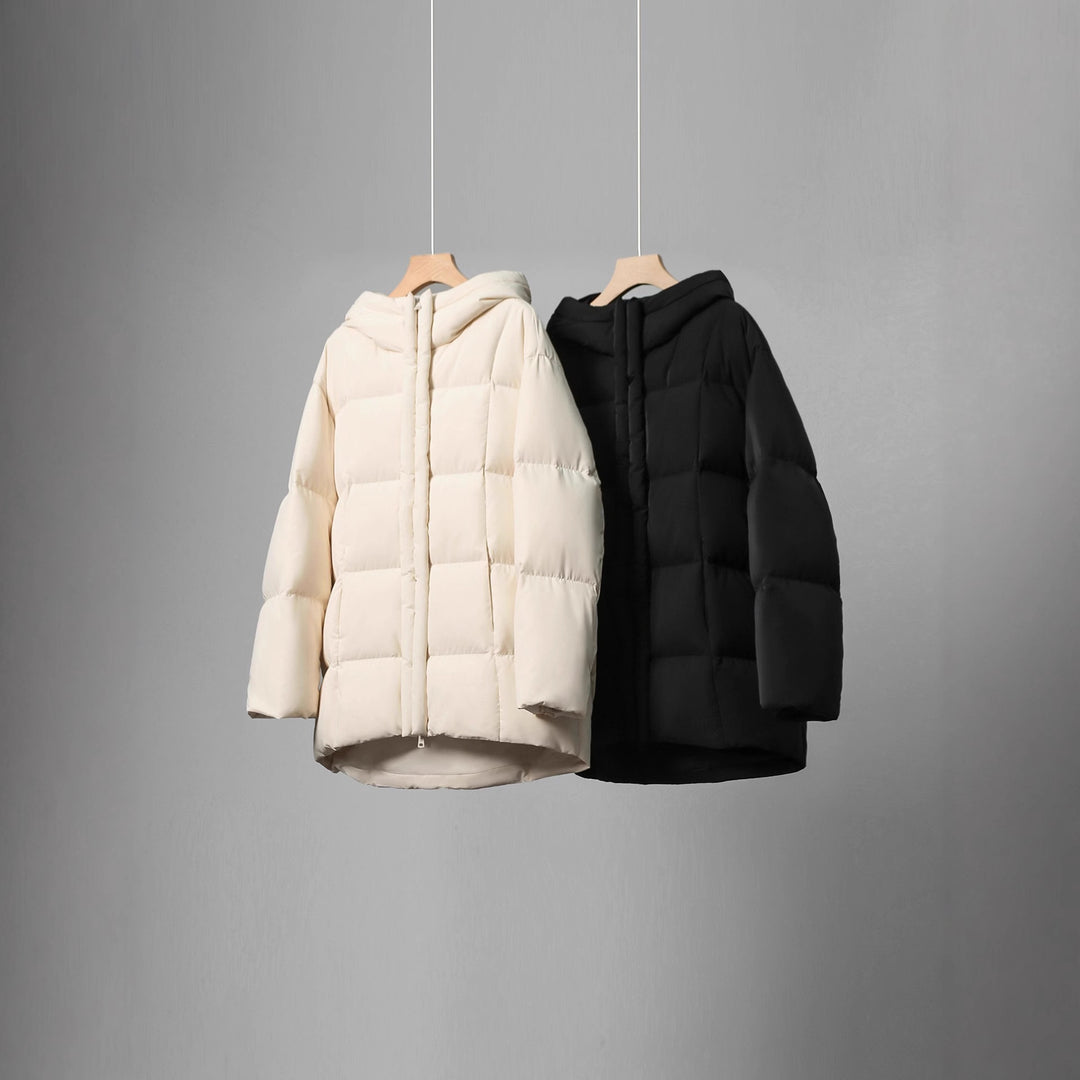 Women Fashionable Long Down Jacket Mune Fashion