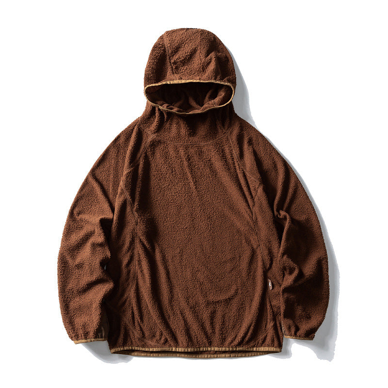 Unisex Oversize Teddy-Fleece Hoodie with hood, elastic hem and raglan sleeves Mune Fashion