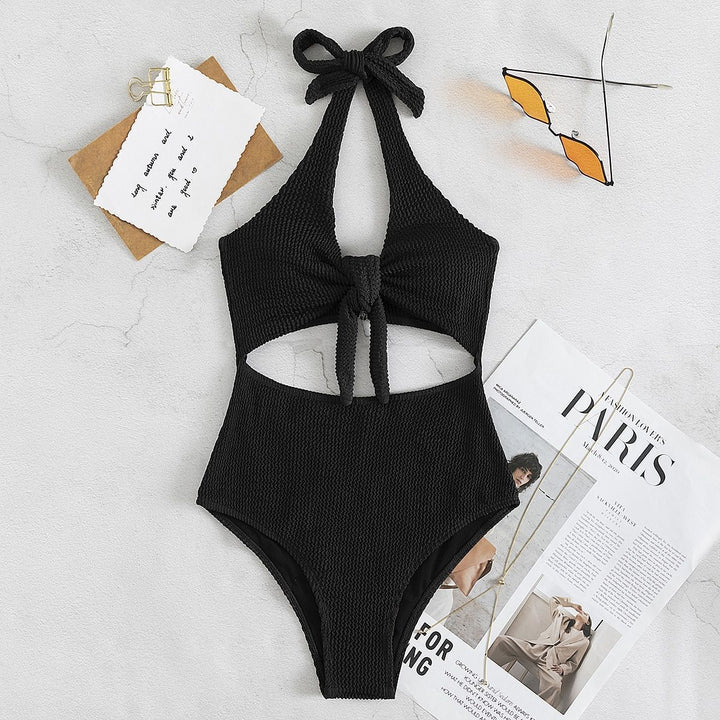 Women's High-Cut Swimsuit with Knot Detail Mune Fashion