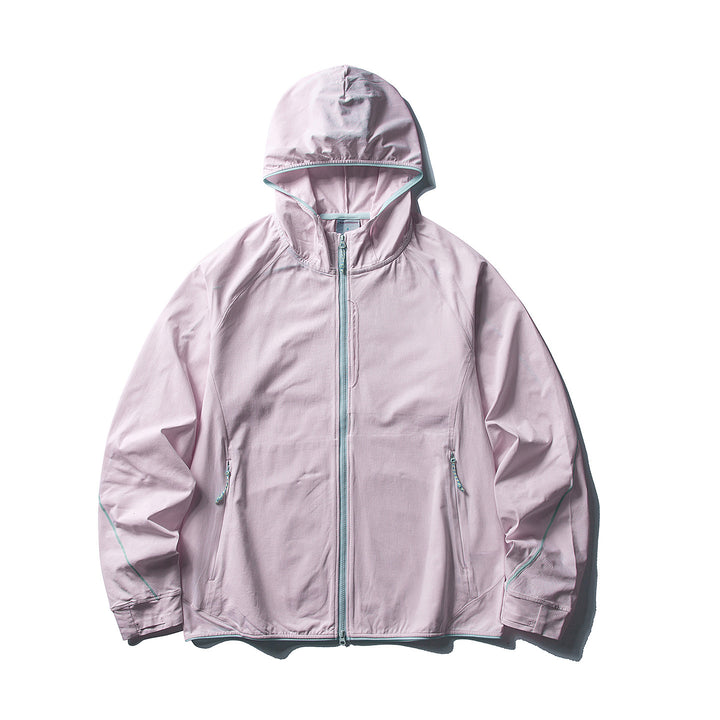 Women's Lightweight Ripstop Outdoor Hoodie Jacket with Raglan Sleeves and Zipper Pockets Mune Fashion