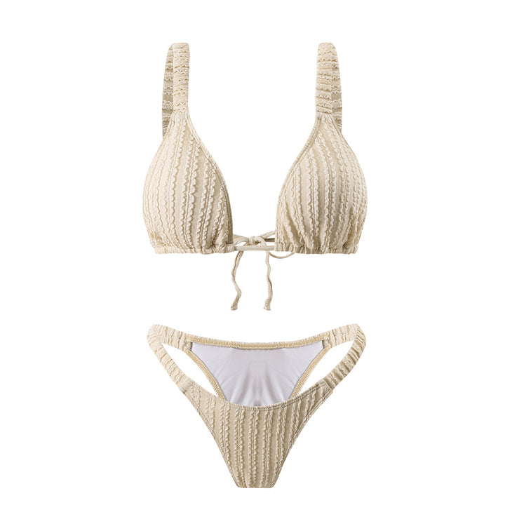 Women Triangle Bikini with Ruffle Detail Mune Fashion