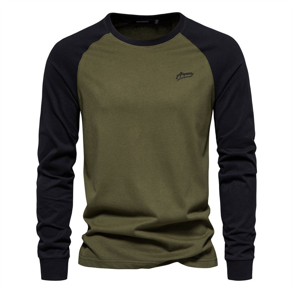 Men's Long Sleeve Shirt with Distinctive Raglan Design Mune Fashion