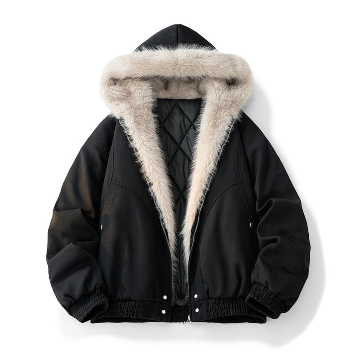 Men's Stylish Camouflage Winter Jacket with Removable Hood Mune Fashion