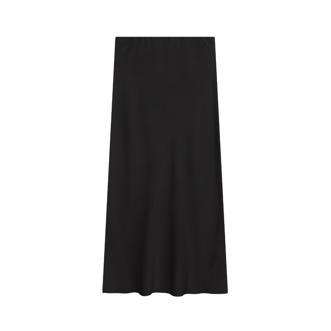 Women's flowing maxi skirt with high waist and flattering A-line cut Mune Fashion