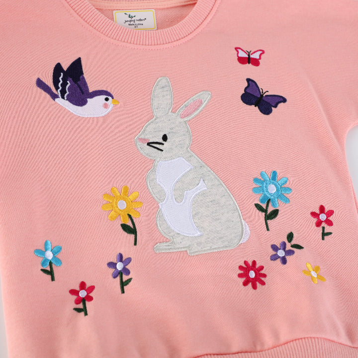 Girls sweatshirt with tulle skirt and animal appliqué Mune Fashion
