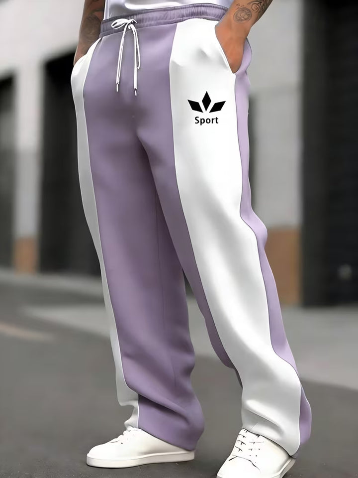 Men's sporty joggers with side stripes Mune Fashion