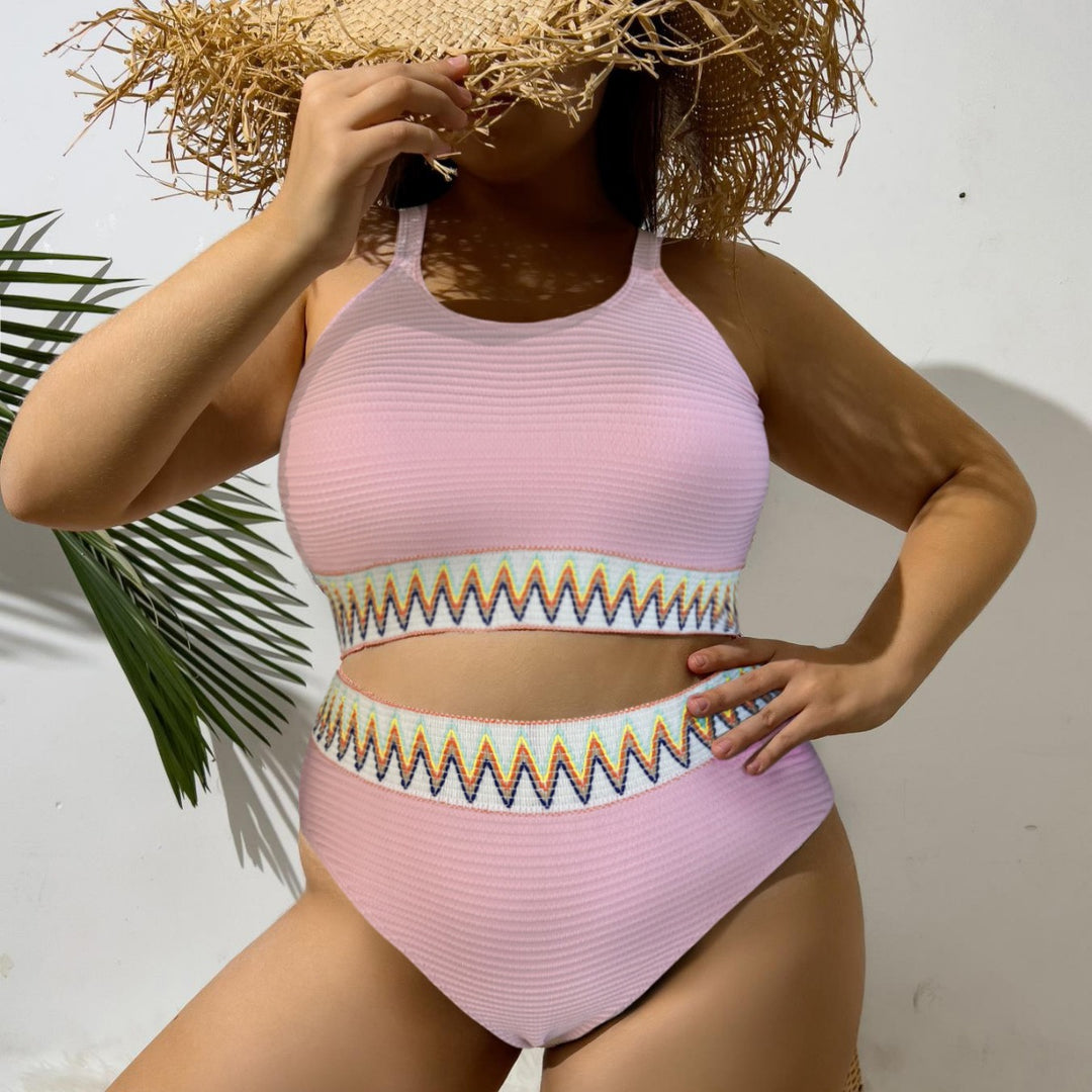 Damen Sportliches Bikini-Set mit dekorativem Bund Echo Archiv