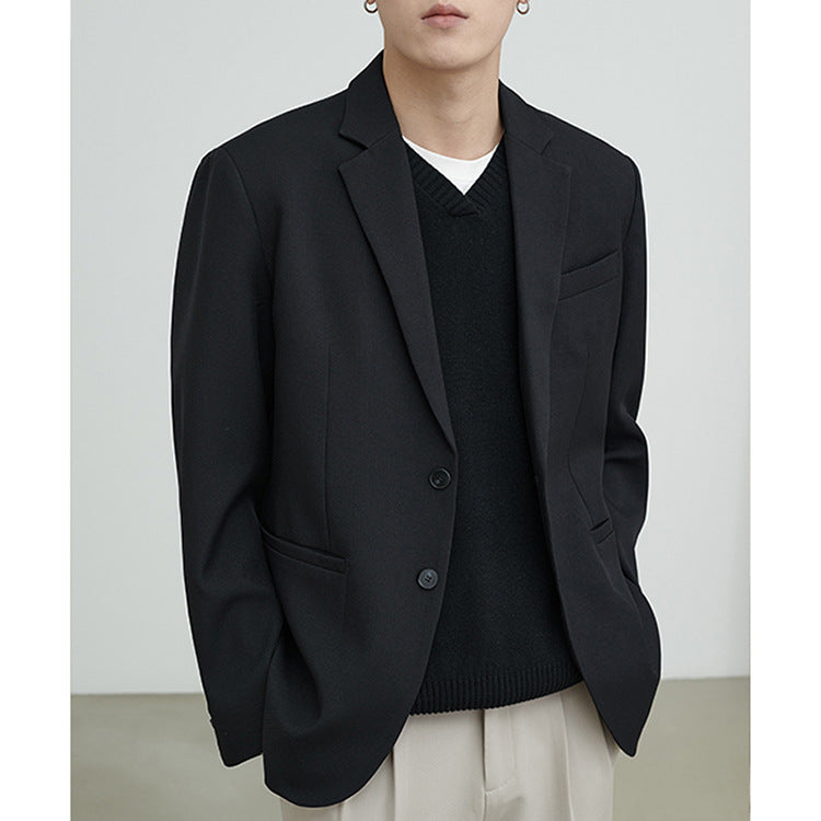Men's lightweight half-lined blazer made of linen blend with relaxed fit Mune Fashion