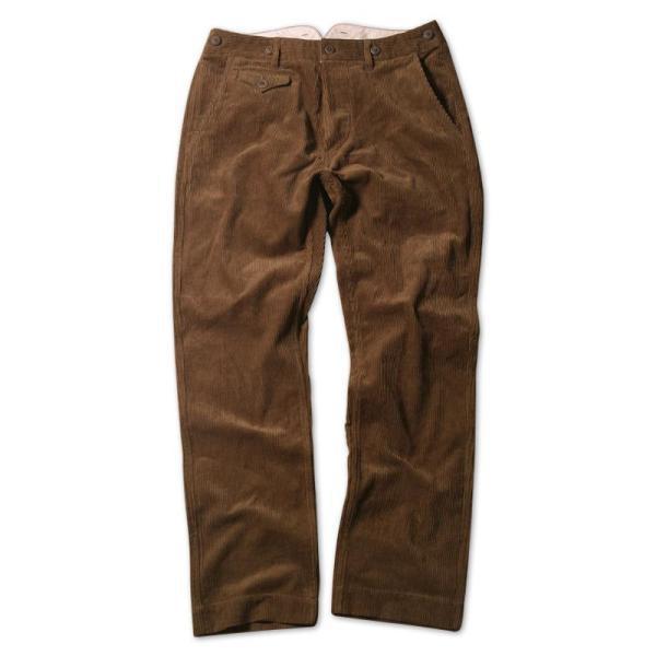 Men's corduroy pants with high waist, wide cord and buttoned flap pocket Mune Fashion