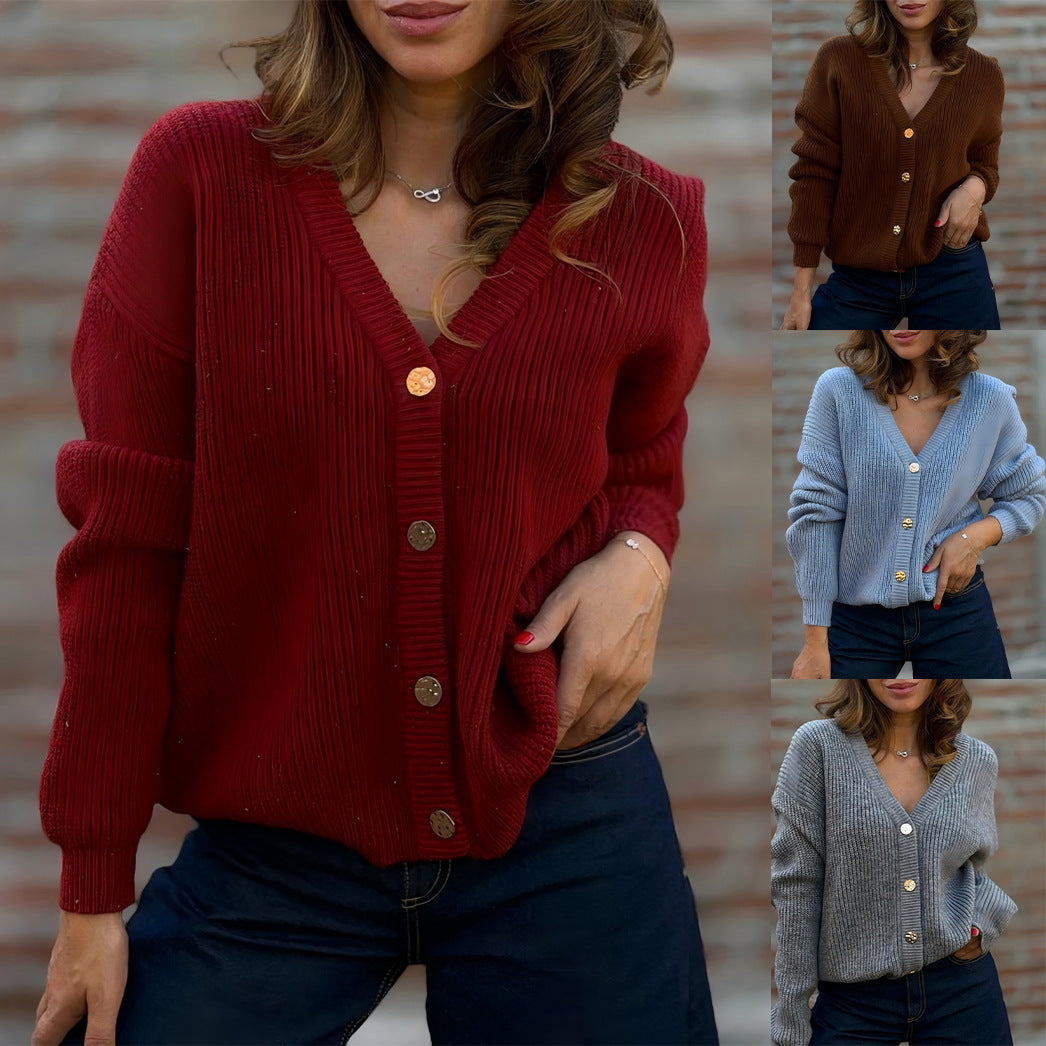 Women Cosy Knitted Cardigan Mune Fashion