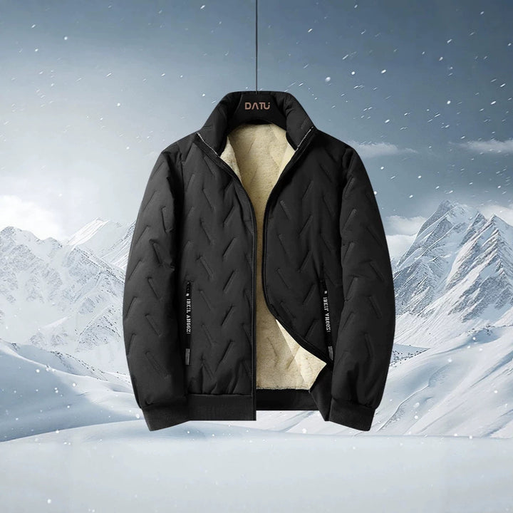 Men's three-piece thermo fleece-lined leisure and outdoor set with quilted jacket vest and joggers Mune Fashion