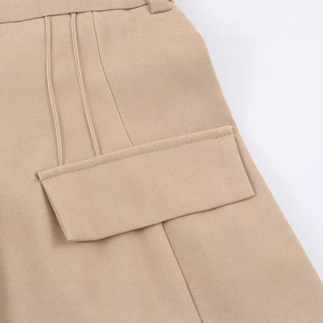 Women's tailored longline blazer with Vienna seams and patch pockets Mune Fashion