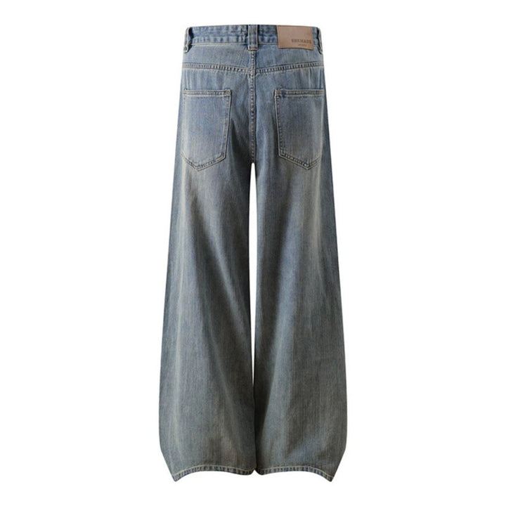 Women's Extra Wide High-Waist Palazzo Jeans with Wide Leg Mune Fashion